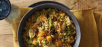 Orzo Salad with Kale Ribs
