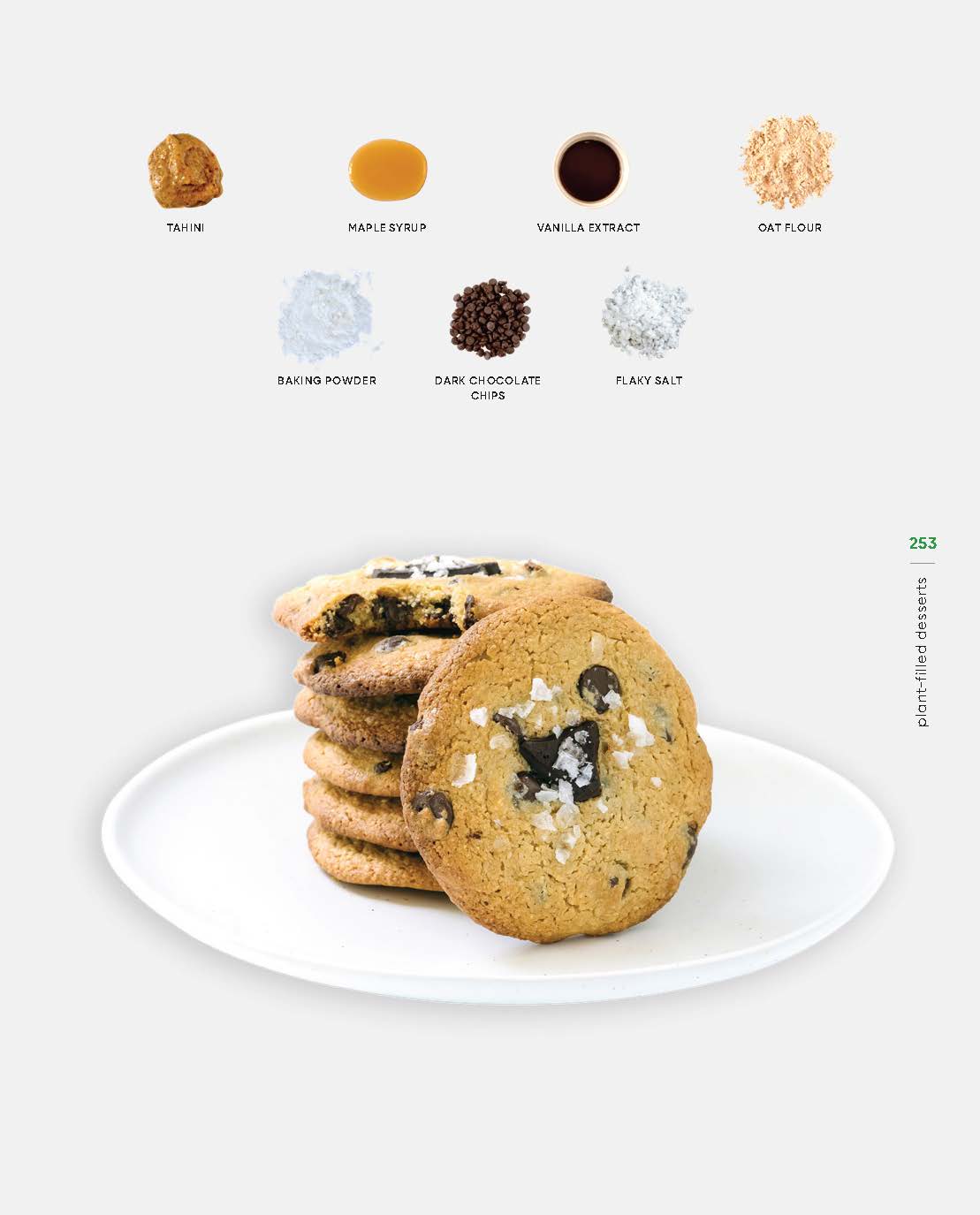 Cookies from the PlantYou cookbook with ingredient breakdown