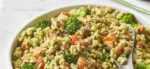 Cauliflower Rice Bowls with Vegan Pesto