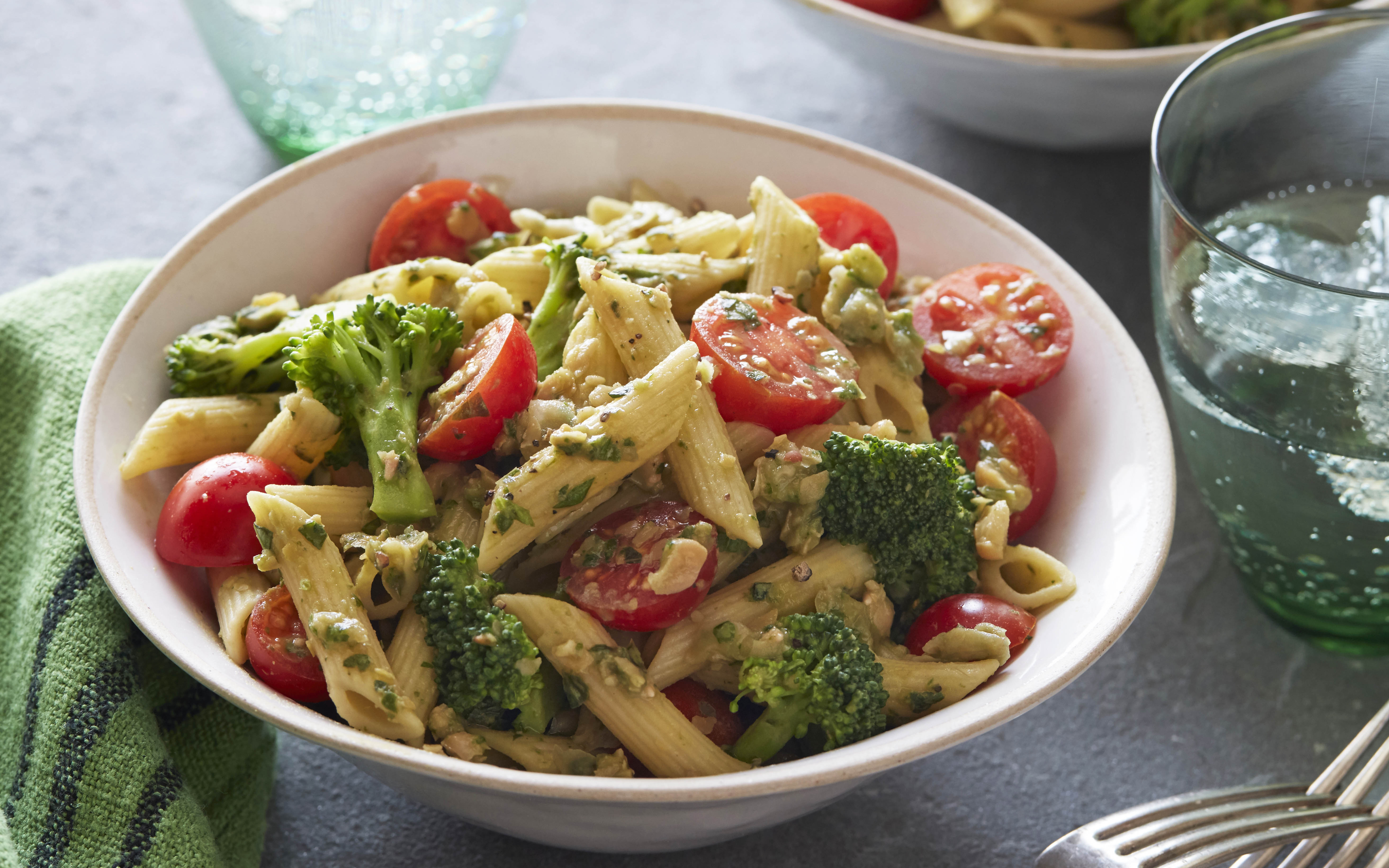 Pesto Penne - Plant-Based Vegan Pesto Recipe