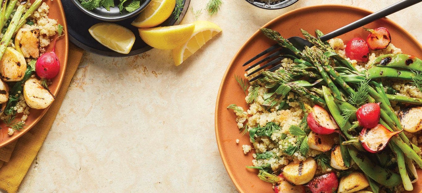 Quinoa Pilaf Primavera Recipe Forks Over Knives