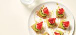Walnut Biscuit Stacked Fruit Appetizers
