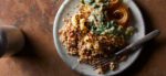 Roasted Cauliflower Steaks with Creamed Spinach