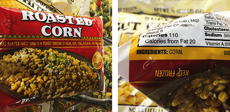 Frozen Roasted Corn at Trader Joe's