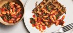 Waffled Hash Browns with Spicy White Beans