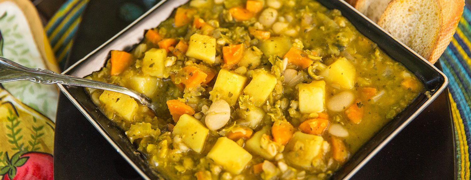 Delicious vegan split pea soup recipe