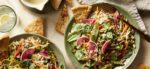 Spinach Tabbouleh Salad with Watermelon Radish