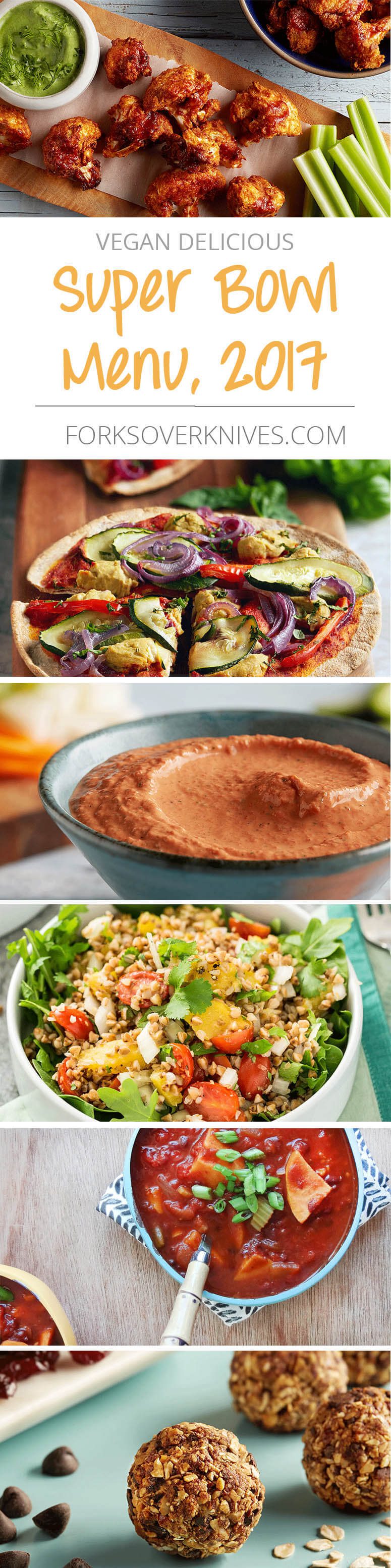 Super Bowl Menu 2017 Plant Based Vegan Recipe