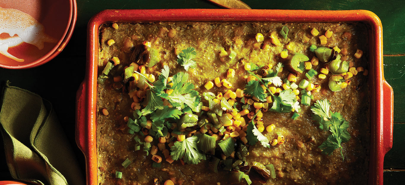 Healthy Salsa Verde Taco Casserole Recipe