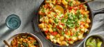 Thai Green Curry Potato and Pea Breakfast Hash