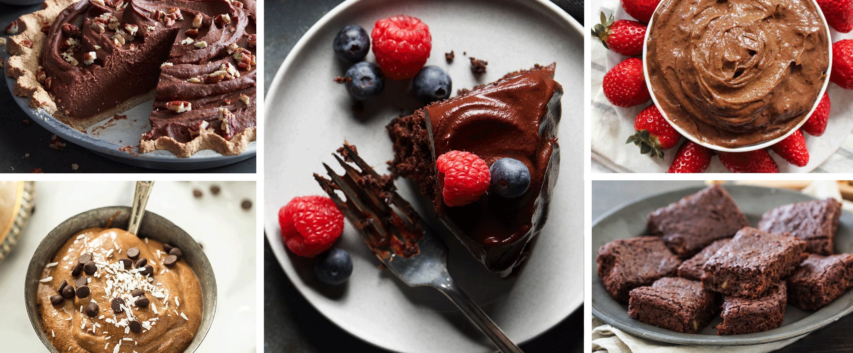 Low-Fat Chocolate-Berry Dessert / Healthy Chocolate Berry Cake / Some of my friends can eat just ...