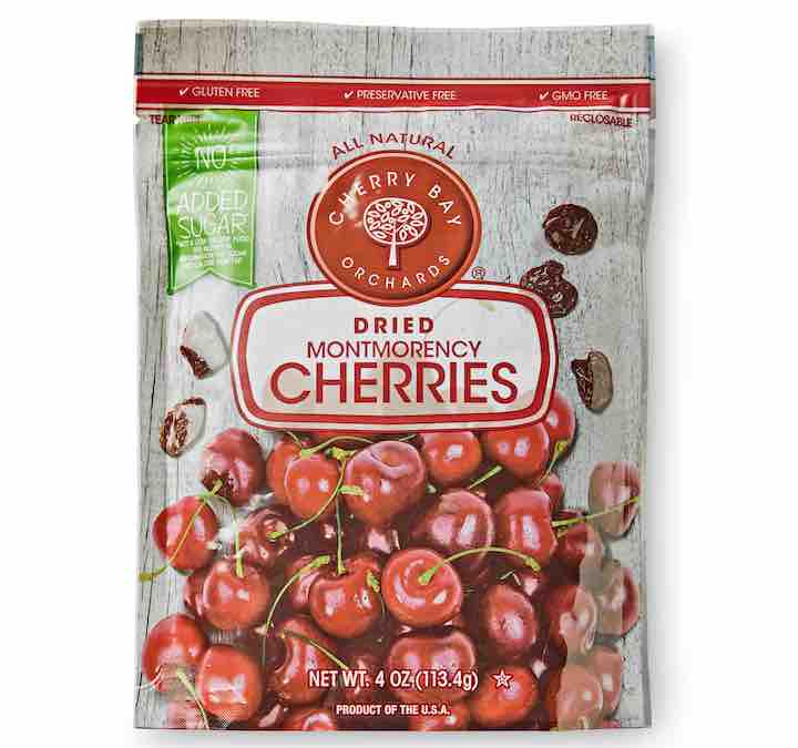 A bag of Montmorency Cherries from Costco