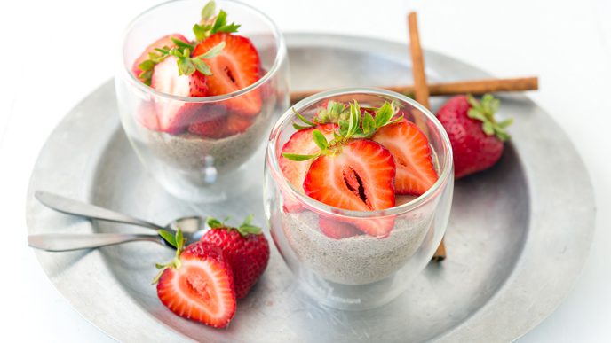 Chia Pudding with Strawberries