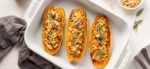 Delicata Squash Boats with Cauliflower Bechamel