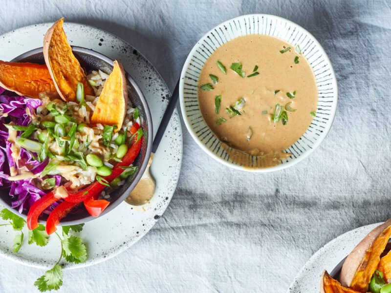 Thai Rice Salad Bowl - Vegan Thai Recipe