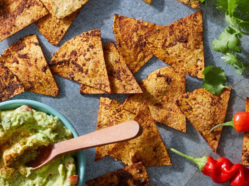taco-spiced seasoned tortilla Chips - snacks for working from home