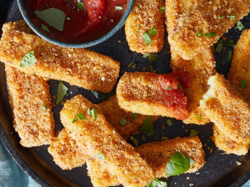 Crispy Potato Vegan Mozzarella Cheese Sticks