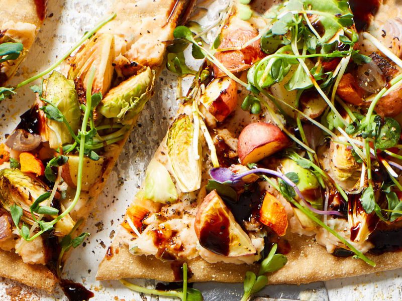 roasted vegetable flatbread