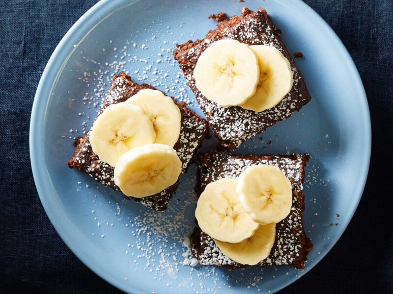 Peanut Butter-Banana Brownies