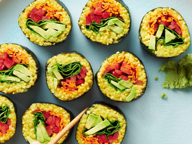 Curried Millet Sushi vegan recipe