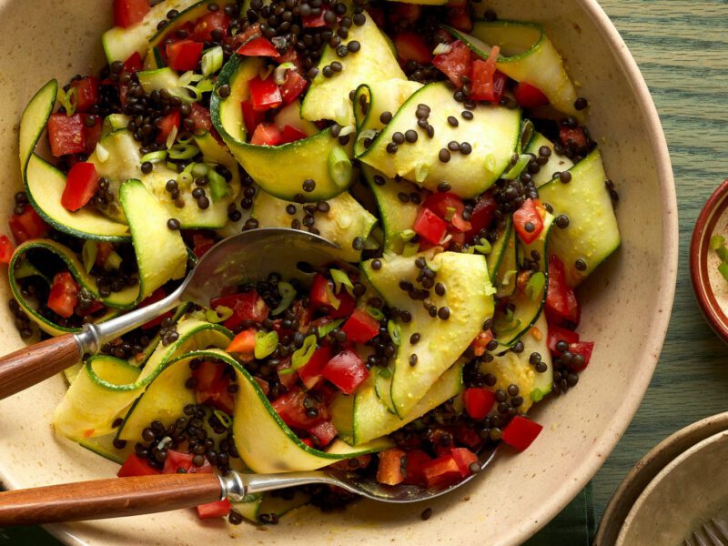 zucchini lentil salad
