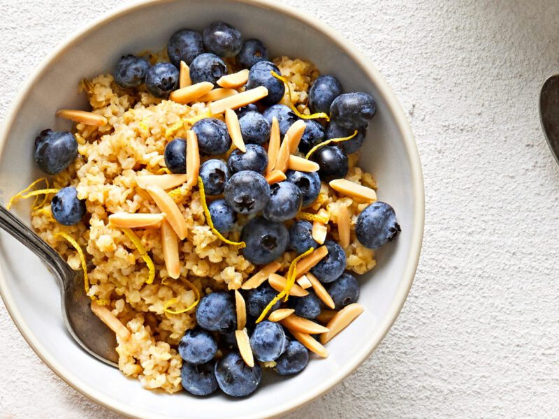 Blueberry Bliss Breakfast freekeh Bowl wordpress