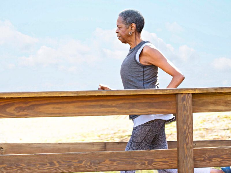 Betty Holston Smith running