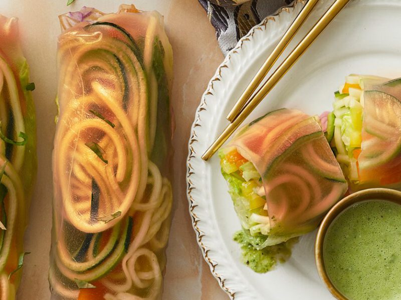 zoodle summer rolls