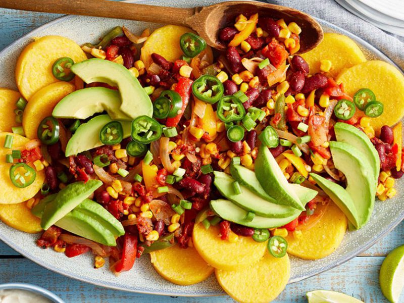 sopes with bean and corn