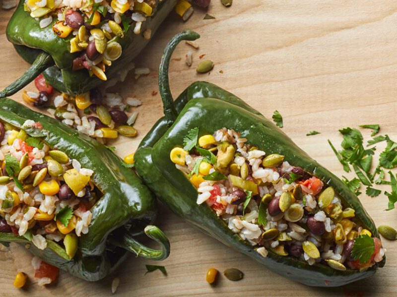 stuffed poblano chile peppers