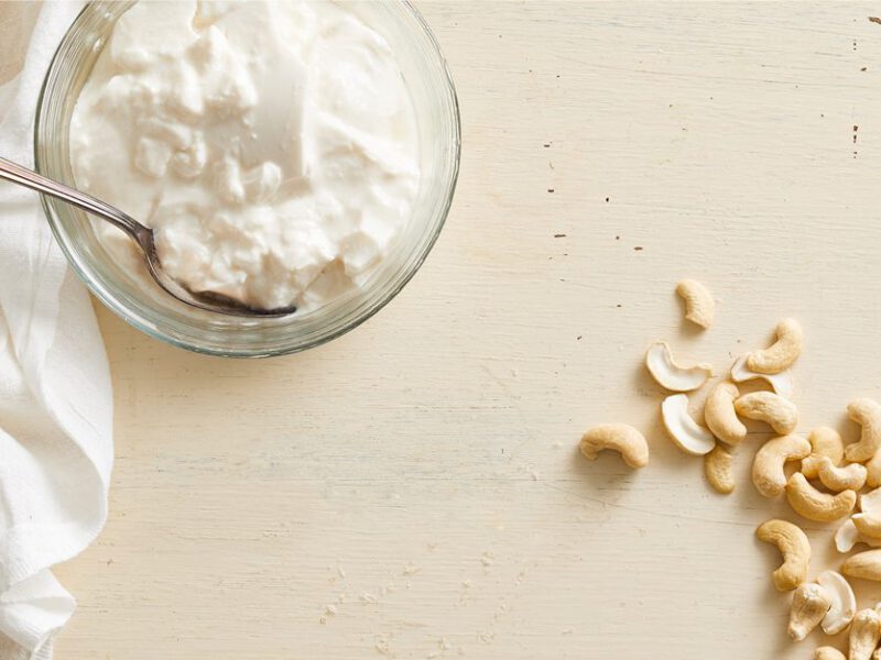low-fat homemade nut yogurt