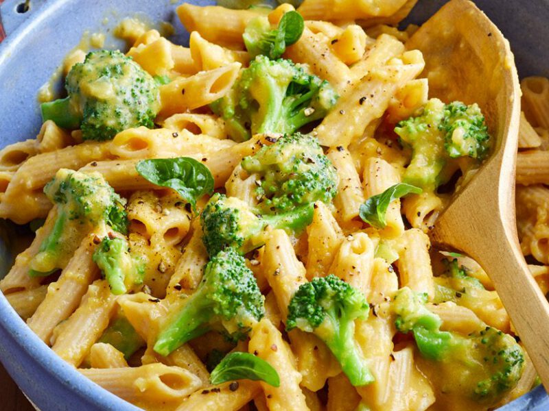 butternut broccoli vegan mac and cheese