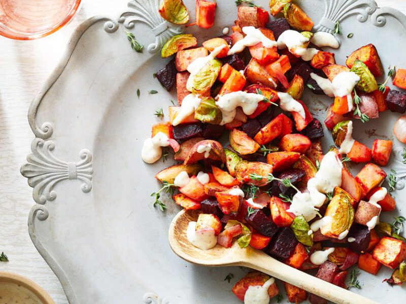 roasted vegetable breakfast hash