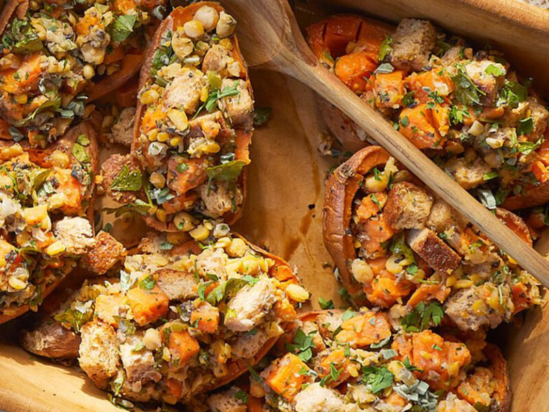 Stuffinged Sweet Potatoes