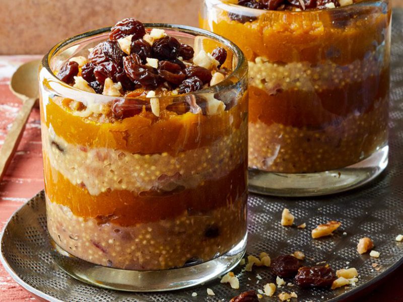 kabocha squash breakfast parfait