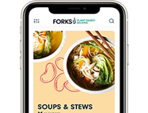 recipe app screen showing a recipe