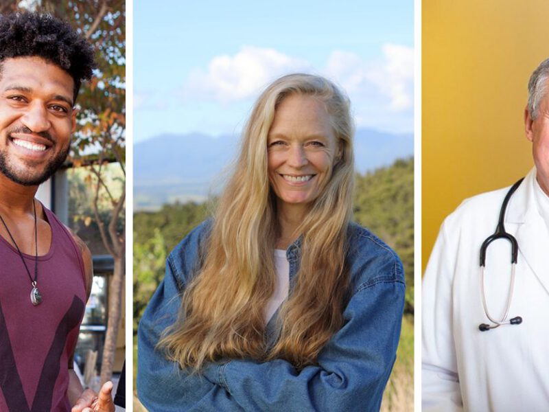 Three Photos: 1) David Carter, 2) Suzy Amis Cameron, and 3) Dr. James Loomis