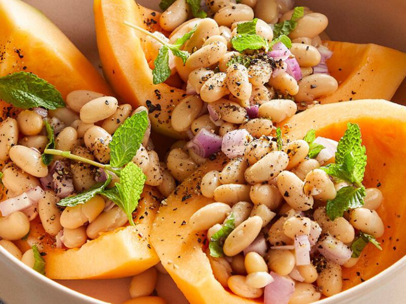 Melon and White Bean Salad