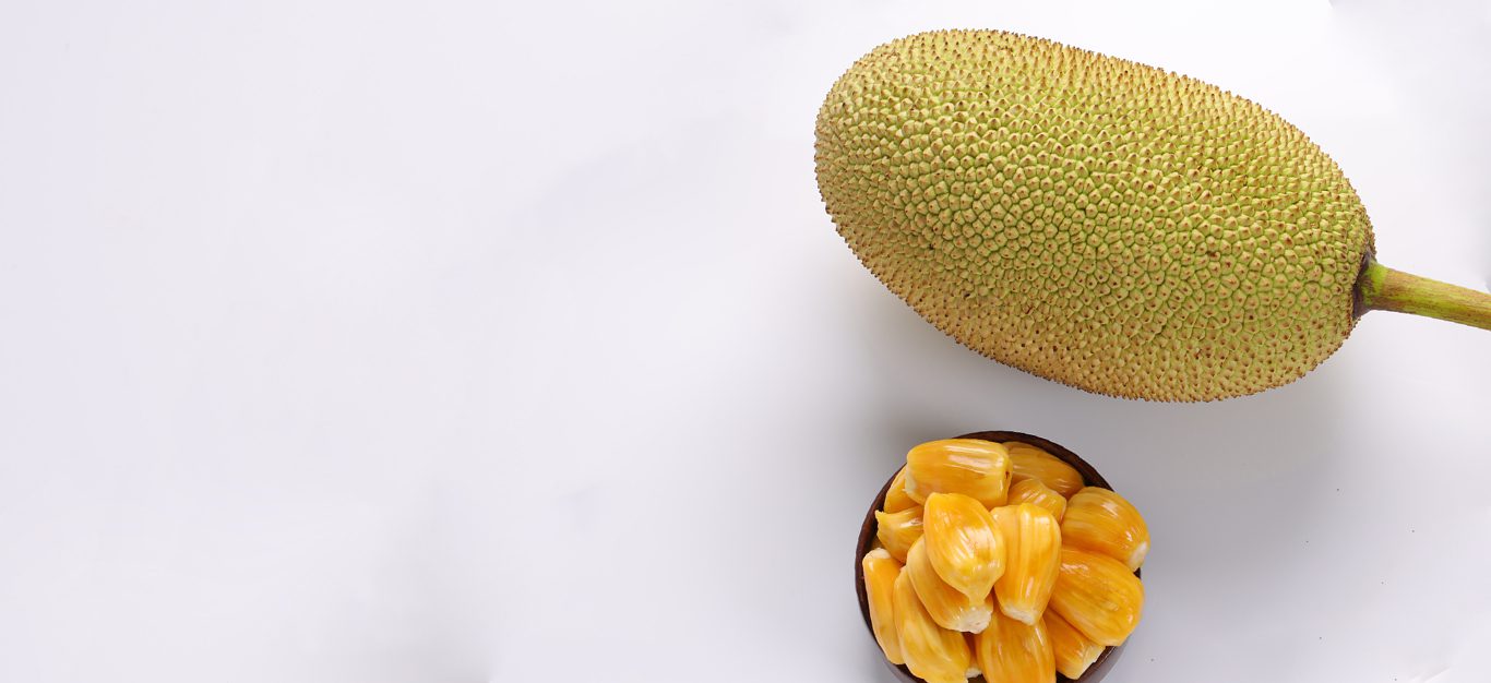 Jackfruit - whole fruit and pods