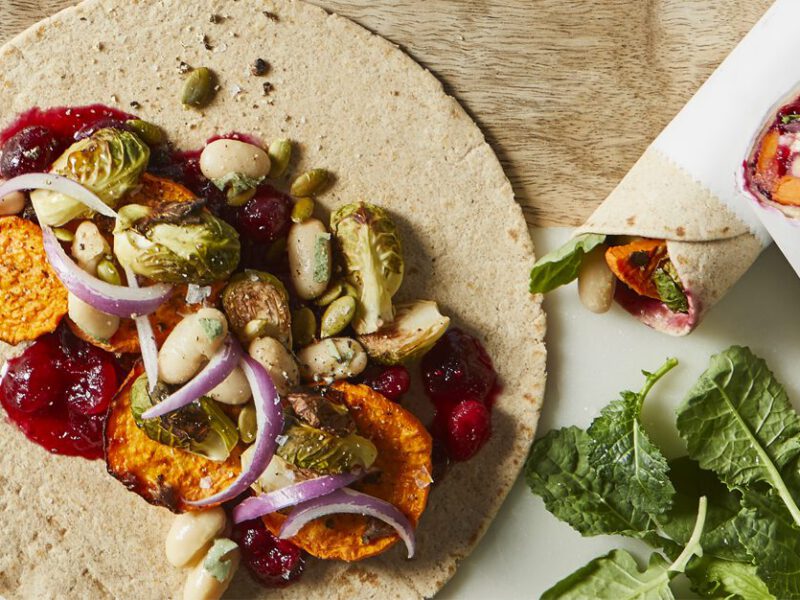 All-Things Thanksgiving Wraps on a countertop