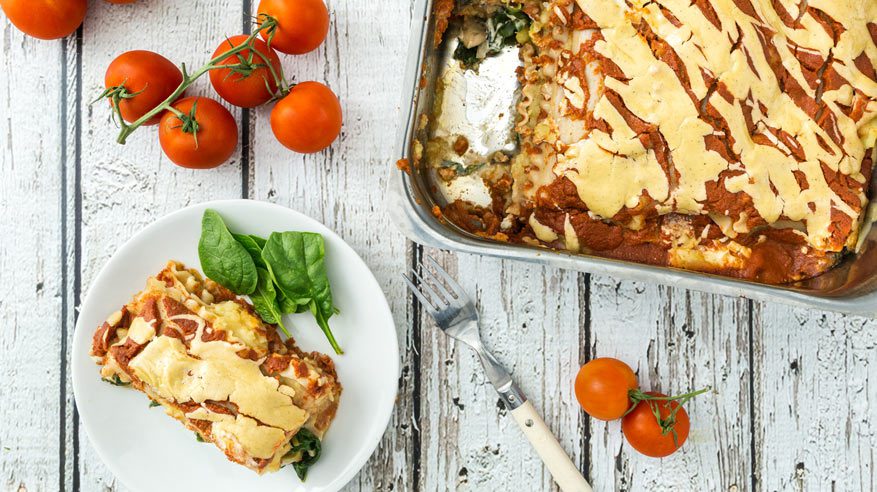 Vegan sweet potato lasagna