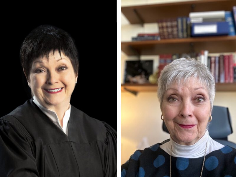 two photos, one of pat spratt before she adopted a healthy vegan diet for her liver and one after
