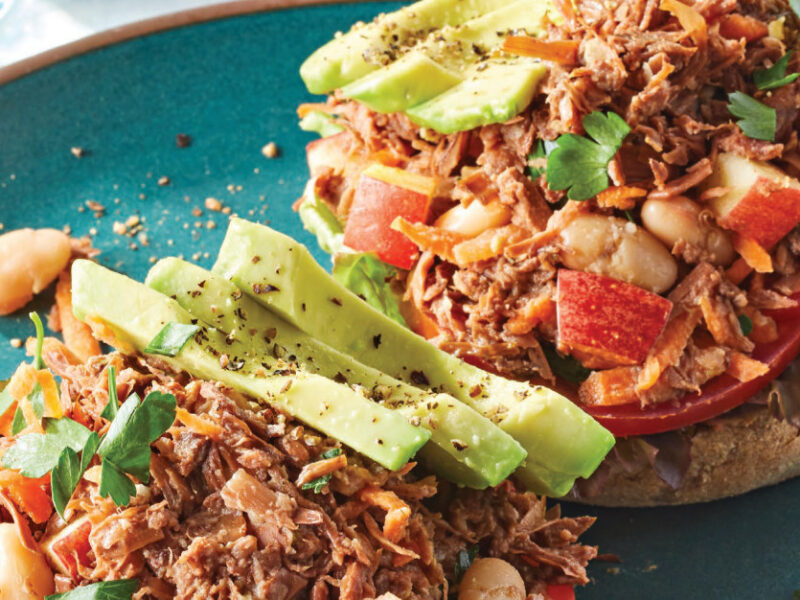 Quick and Easy Jackfruit Salad Sandwiches