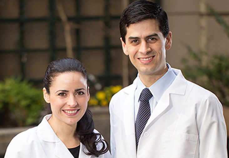 Headshot of Aurora Leon, MD and Joaquin Carral, MD