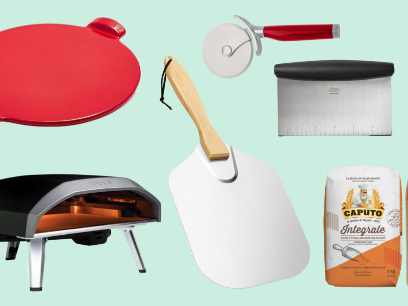 A collection of pizza tools for making tasty homemade pizza