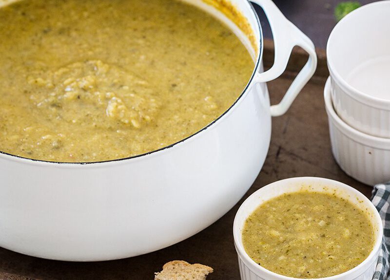 This hearty vegan broccoli soup not only tastes great, but it’s easy to make!