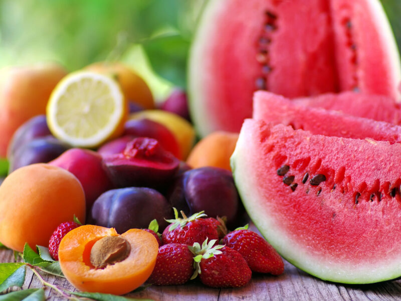 fruit in sugar