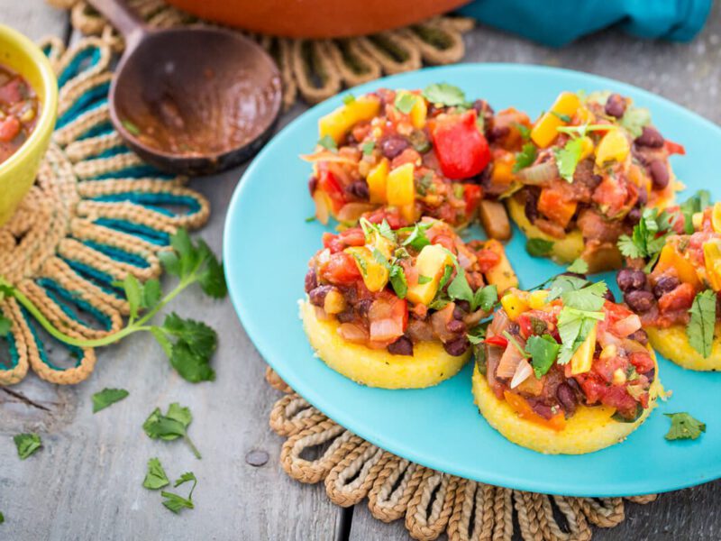 Polenta with Black Beans