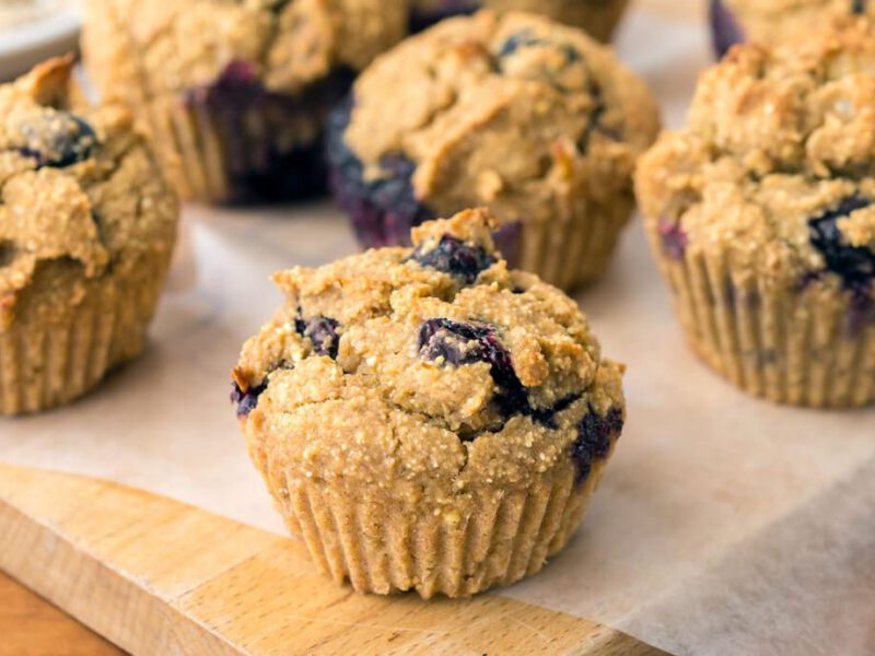 vegan blueberry muffins