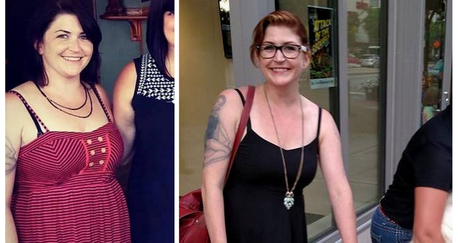 Emily Brandehoff before and after going plant-based